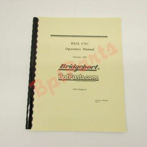 1104-1860 DX32 CNC V2XT & Explorer Operadores