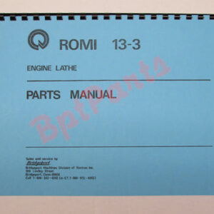 Q56552 ROMI 13-3 Manual de piezas