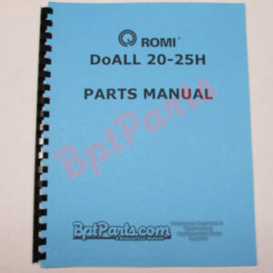 R37697 Doall 20-25H Manual de piezas