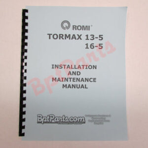 R56051 TORMAX 13-5 16-5 Manual de instalación