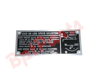1119-2835 J-Head High / Baja Namplate